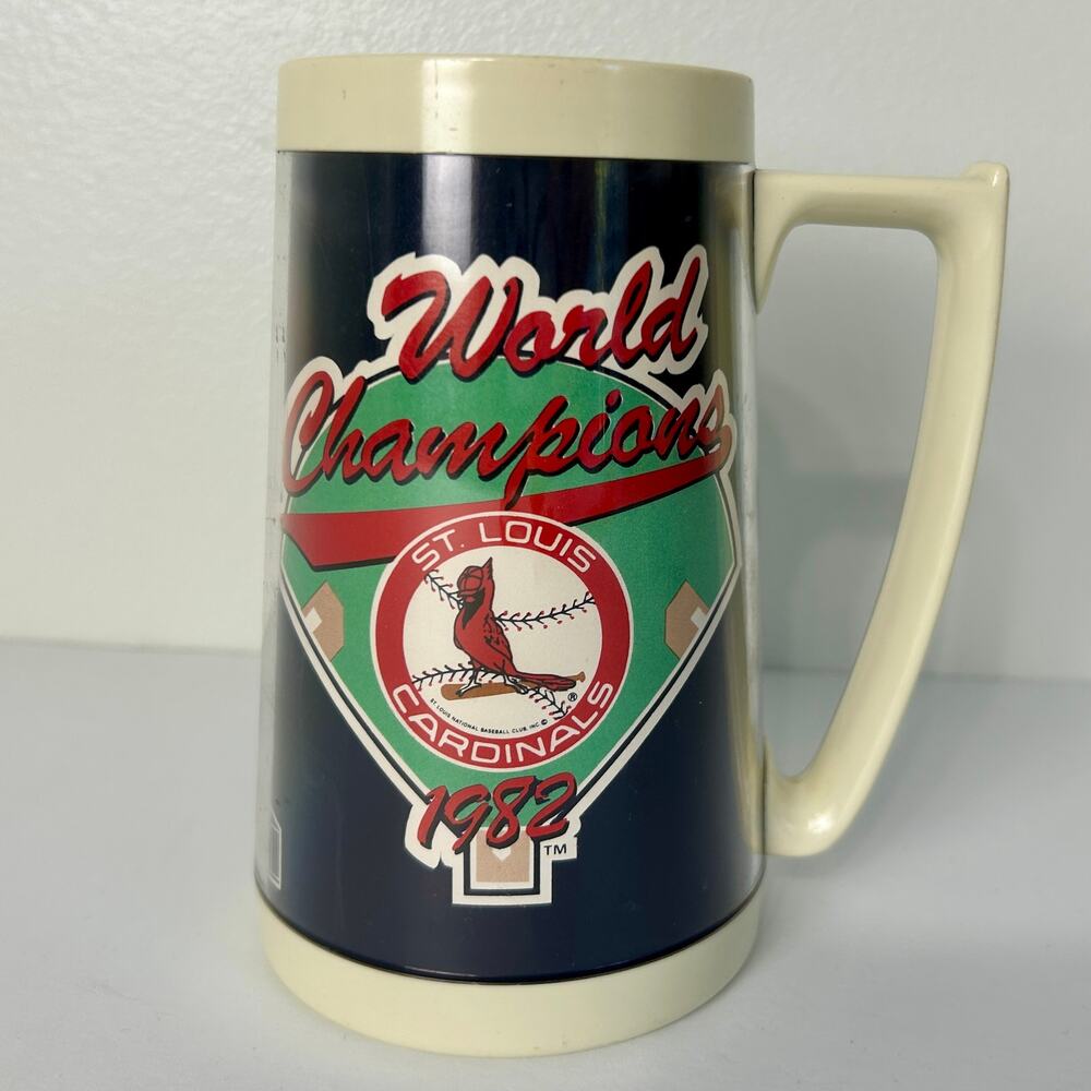 Vintage Baseball Beer Mug St Louis Cardinals World Champions 1982 Bud Light